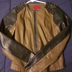 Faux leather jacket